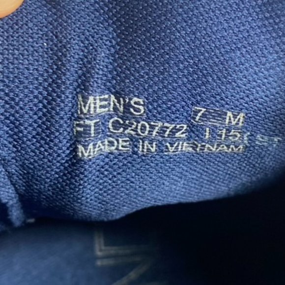 Cole Haan Men Shoes Zero Grand OS Wing Tip Lace Up Almond Toe Blue Sz 7 - Picture 11 of 16